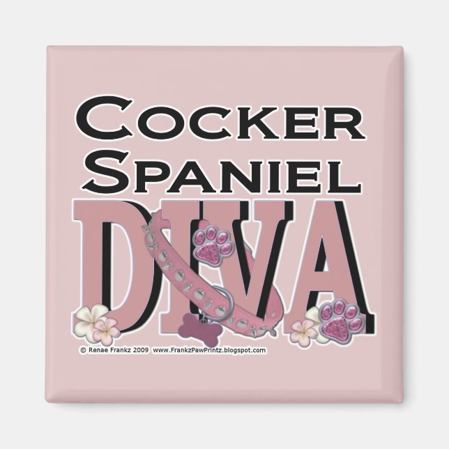 Cocker Spain DIVA Magnet (Framsidan)