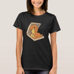 Cocker Spain Eating Pizza Hund 1 T Shirt