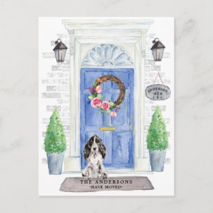 Cocker Spain Flytta Announcement Postcard Vykort