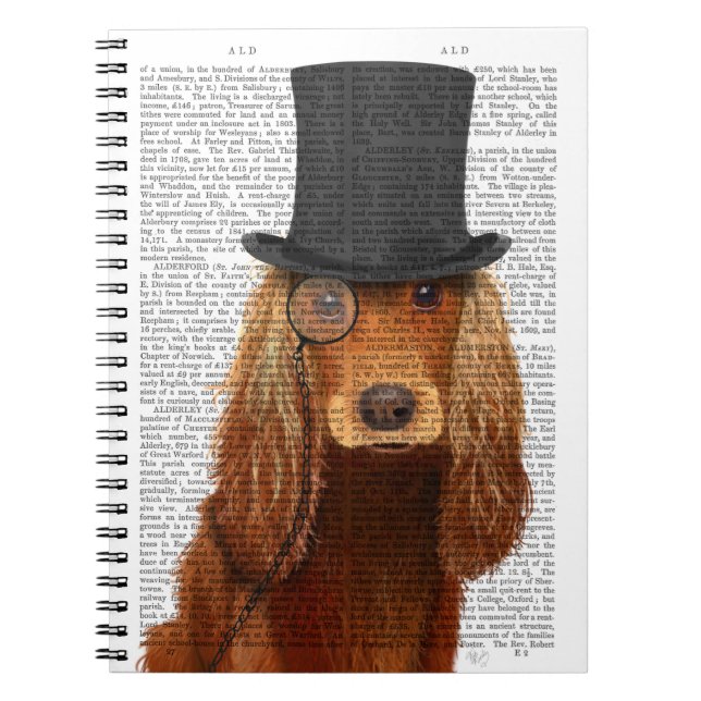 Cocker Spain, Formal Hound and Hat Anteckningsbok (Framsidan)