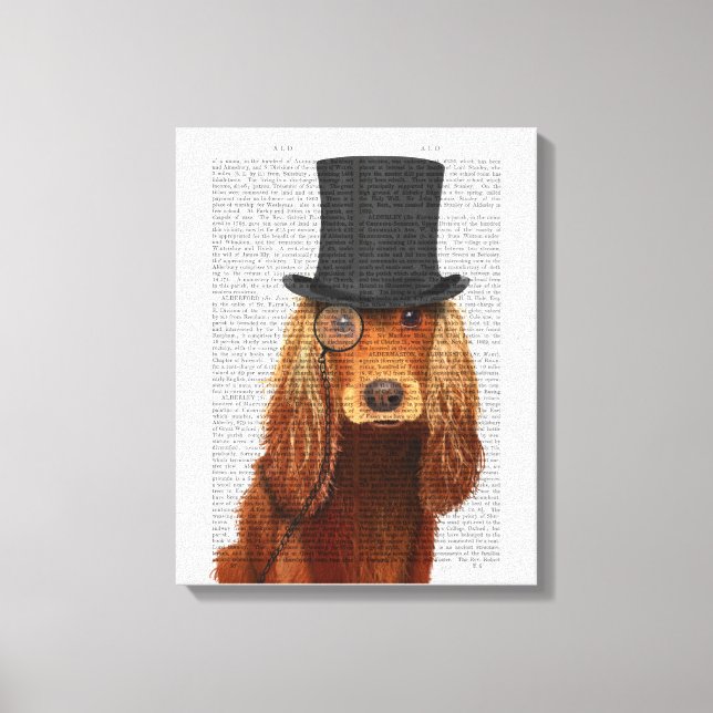 Cocker Spain, Formal Hound and Hat Canvastryck (Framsida)