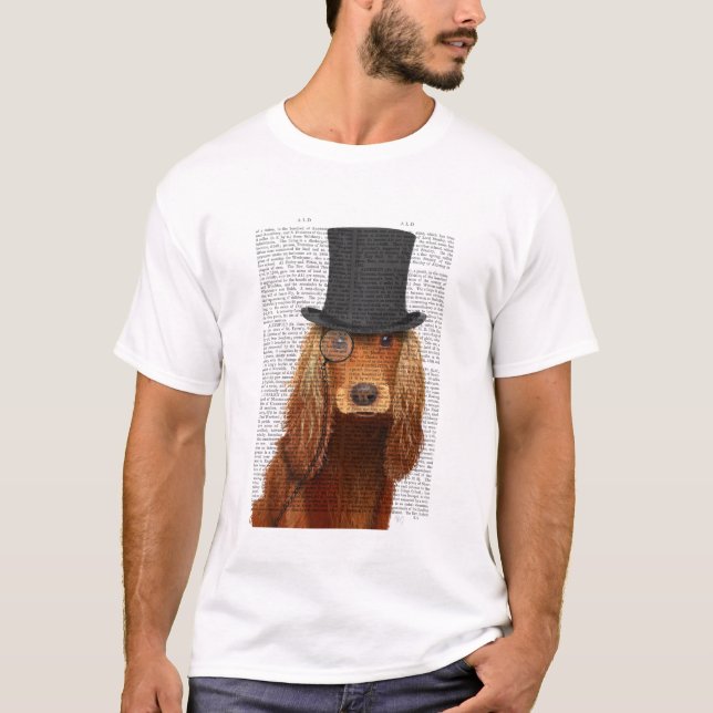 Cocker Spain, Formal Hound and Hat T Shirt (Framsida)