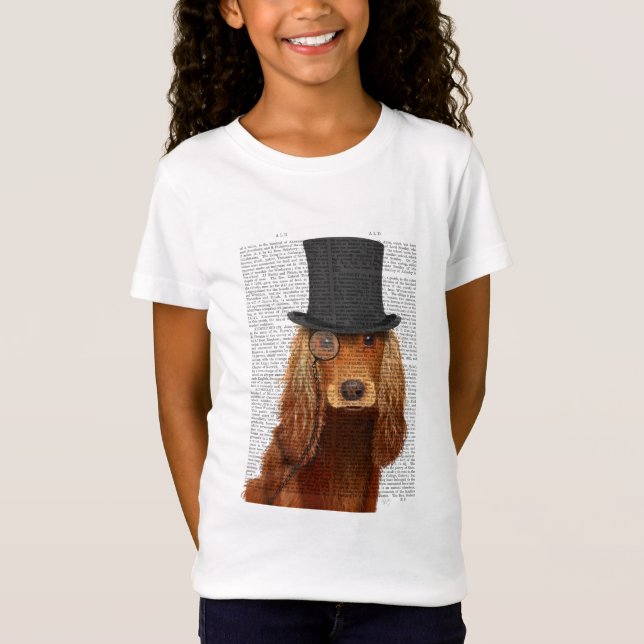 Cocker Spain, Formal Hound and Hat T Shirt (Framsida)