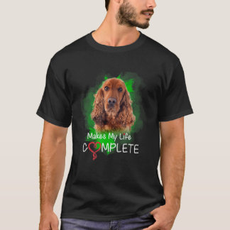 Cocker Spain gör mitt liv färdigt Hund T Shirt
