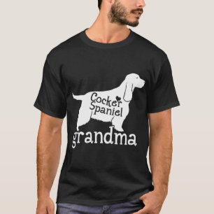 Cocker Spain Grandma Gifts Cute Grandma Hund Kärle T Shirt