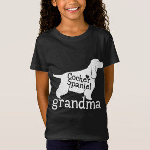 Cocker Spain Grandma Gifts Cute Grandma Hund Kärle T Shirt