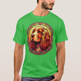 Cocker Spain Graphic Art nouveau Design T Shirt