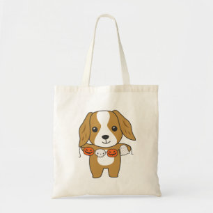 Cocker Spain Happy halloween Hund Costume Tote Ba Tygkasse