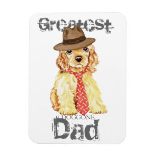 Cocker Spain Heart Pappa Magnet