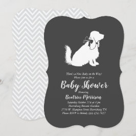 Cocker Spain Hund Baby Shower Gender Neutral Inbjudningar