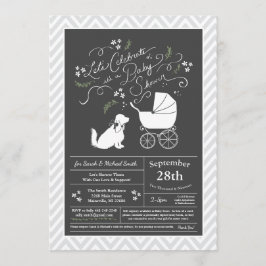 Cocker Spain Hund Baby Shower Gender Neutral Inbjudningar