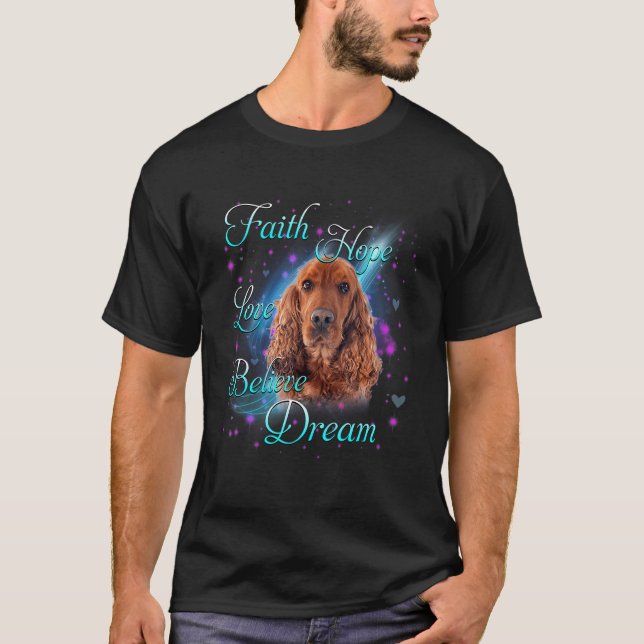 Cocker Spain Hund Dreams T Shirt (Framsida)