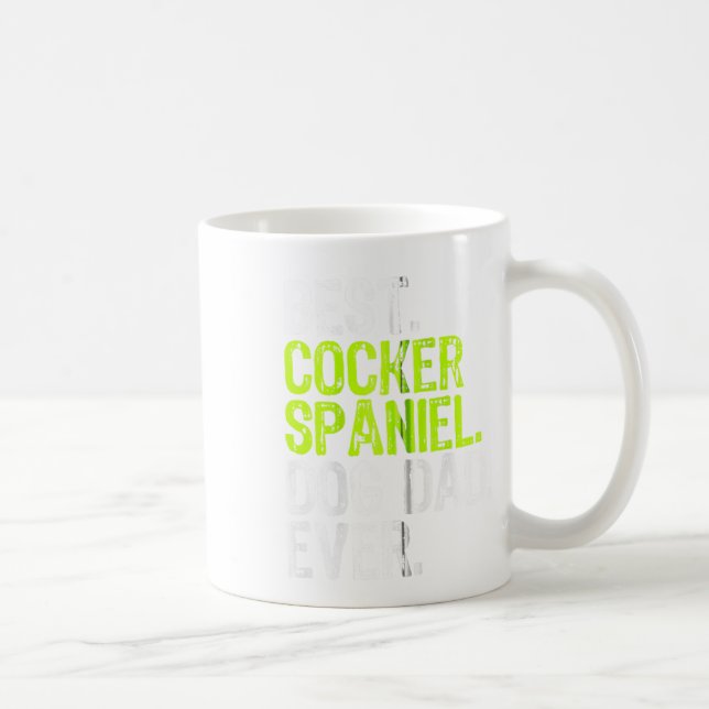 Cocker Spain Hund Fars dag Hundälskare Zip Kaffemugg (Höger)
