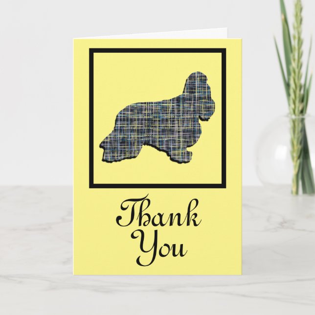 Cocker Spain Hund Greeting Card Kort (Framsida)