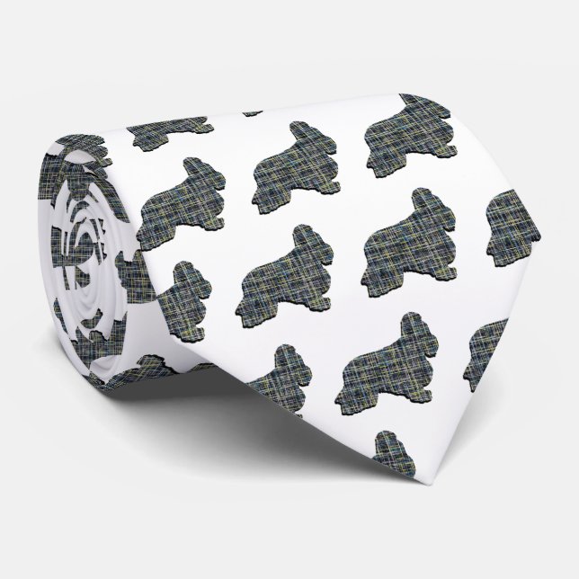 Cocker Spain Hund Gult & Black Grid White Slips (Rullad)