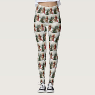 Cocker Spain Hund i Snö jul Leggings