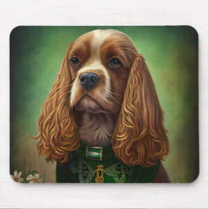 Cocker Spain Hund i St. Patrick Dress Musmatta