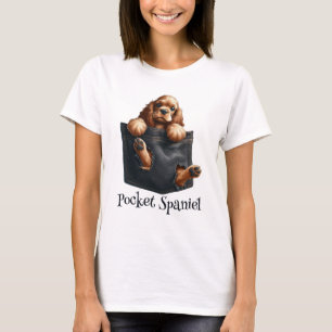 Cocker Spain Hund in A Pocket T Shirt