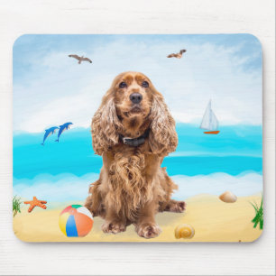 Cocker Spain Hund on Beach Musmatta