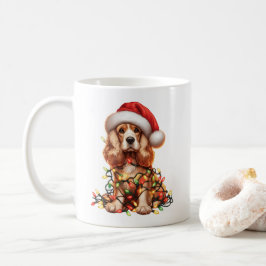 Cocker Spain Hund Puppy jul Kaffemugg