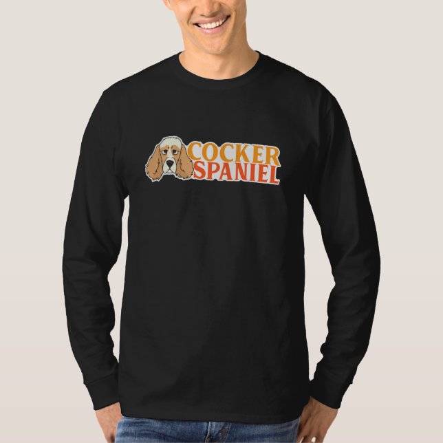 Cocker Spain Hund T Shirt (Framsida)