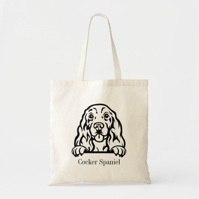 Cocker Spain hund Tygkasse (Framsidan)