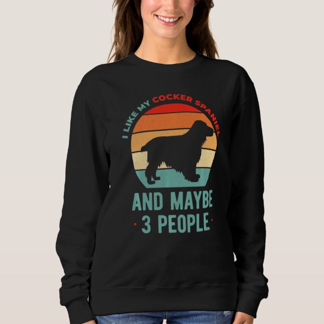 Cocker Spain Hund Valp T Shirt (Framsida)
