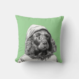 Cocker Spain in Rain Jackar (Moegi) Kudde