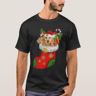 Cocker Spain in Sock jul Santa Hat Julafton Do T Shirt