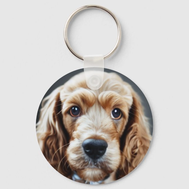 Cocker Spain Keychain Nyckelring (Framsida)