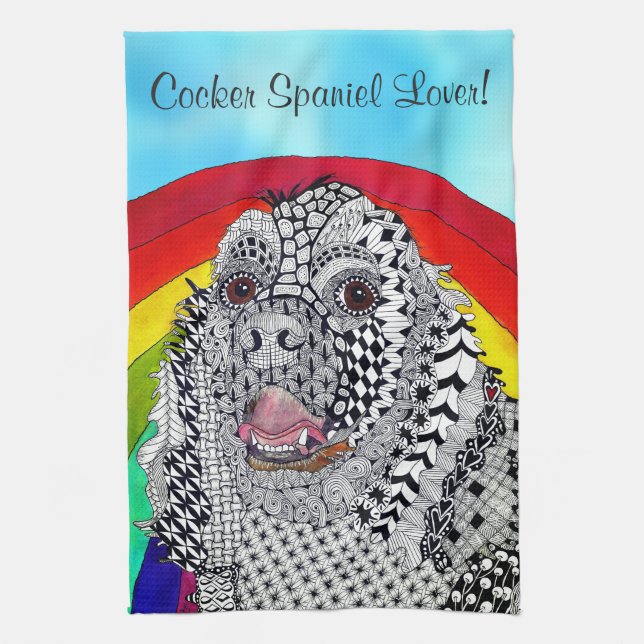 Cocker Spain Kitchen Towel Kökshandduk (Vertikal)