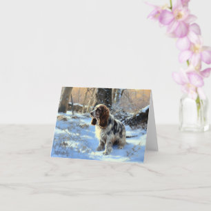 Cocker Spain Låt det snöa jul Kort