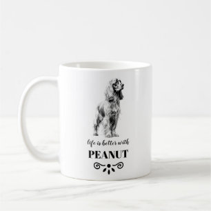 Cocker Spain Life är bättre med Anpassningsbar Hun Kaffemugg