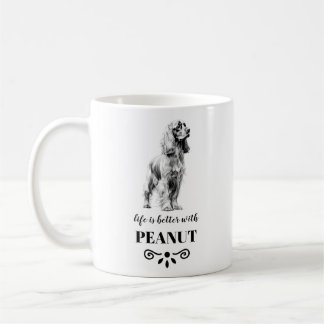 Cocker Spain Life är bättre med Anpassningsbar Hun Kaffemugg
