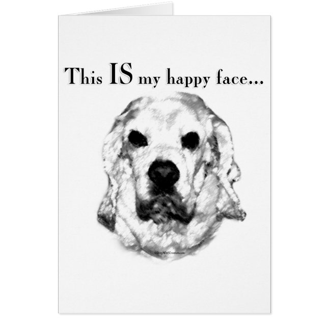 Cocker Spain Lycklig Ansikte Hälsningskort (Framsidan)