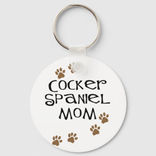 Cocker Spain Mamma för Hund Nyckelring
