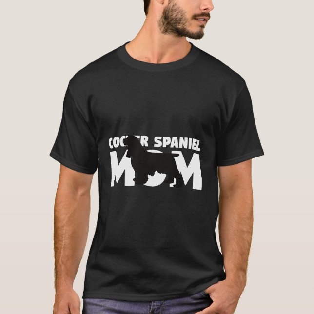 Cocker Spain Mamma Hoodie Hund Cocker Spain T Shirt (Framsida)