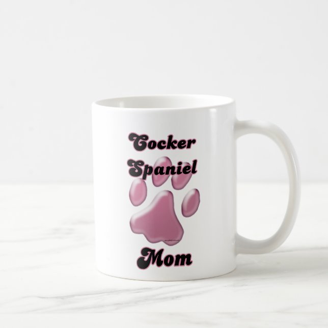Cocker Spain Mamma Rosa Pawprint Kaffemugg (Höger)