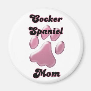 Cocker Spain Mamma Rosa Pawprint - Magnet