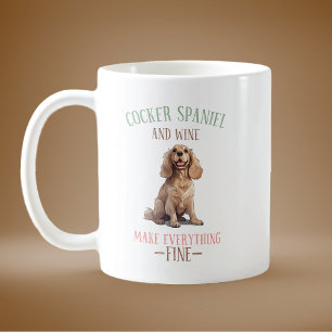 Cocker Spain och Vin Kaffemugg