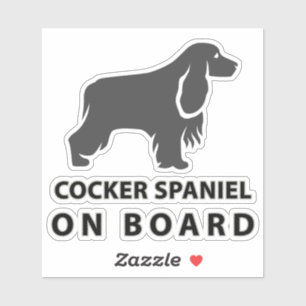 Cocker Spain On Board Klistermärken