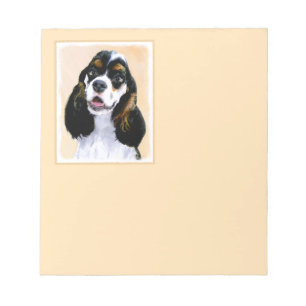 Cocker Spain (Parti) Painting - Original Hund Art Anteckningsblock