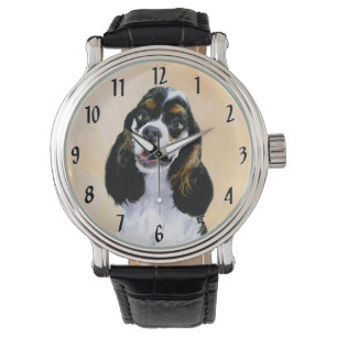 Cocker Spain (Parti) Painting - Original Hund Art Armbandsur