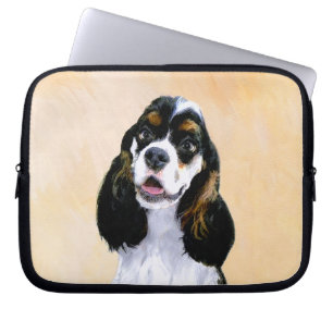 Cocker Spain (Parti) Painting - Original Hund Art Laptop Fodral