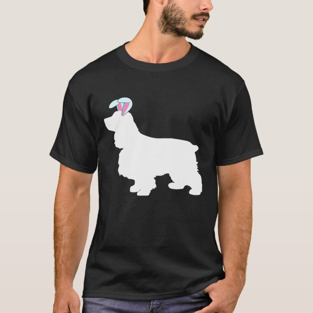 Cocker Spain Påskägg Bunny Ear Hunting Boys T Shirt (Framsida)
