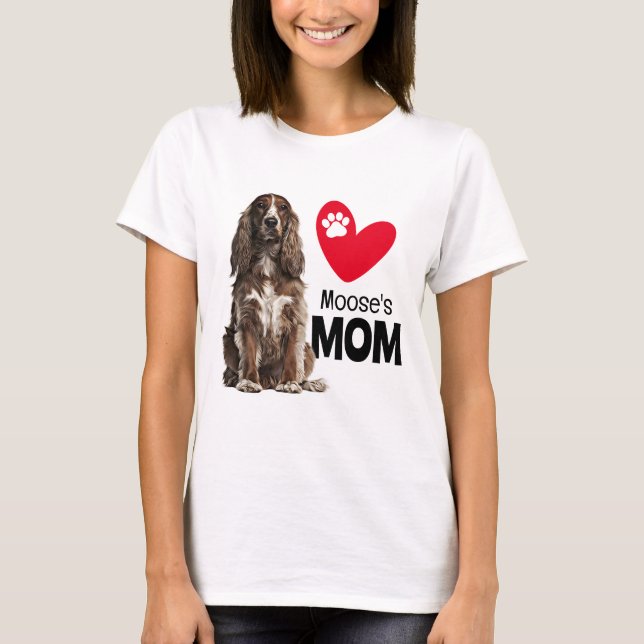 Cocker Spain Personlig Mamma T-Shirt (Framsida)