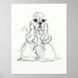 Cocker Spain Print | Skiss Art Poster