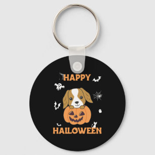 Cocker Spain Pumpkin Cute Hundar Happy halloween Nyckelring