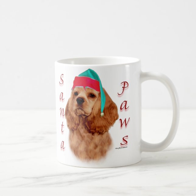Cocker Spain (red) Santa Tassar Kaffemugg (Höger)