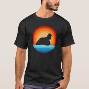 Cocker Spain Retro Vintage 60S 70S Sunset Hund Lo T Shirt